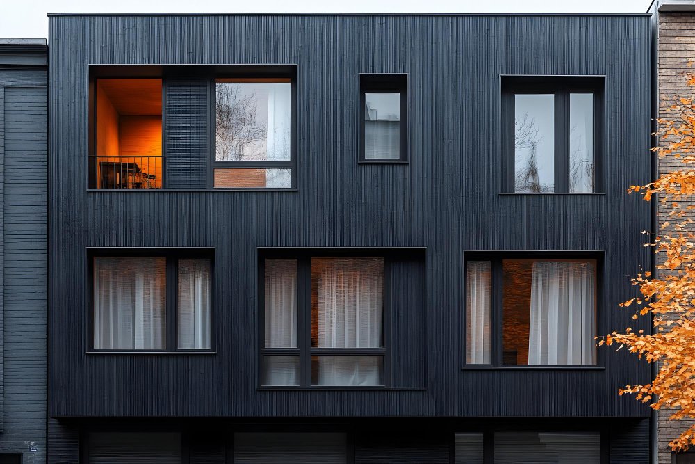 Black Siding House